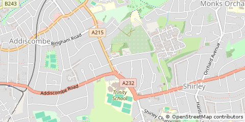 Map of Croydon