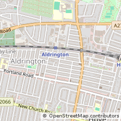 Map of Hove, East Sussex