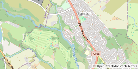 Map of Bolton, Lancashire