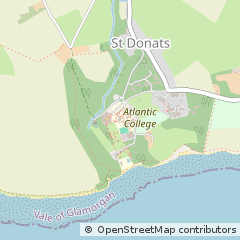 Map of Llantwit Major, South Glamorgan
