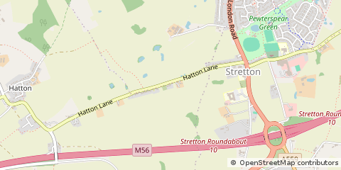 Map of Warrington, Cheshire