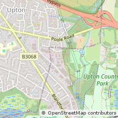 Map of Poole, Dorset