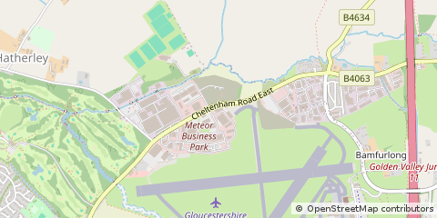 Map of Staverton, Gloucestershire