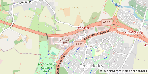 Map of Braintree, Essex