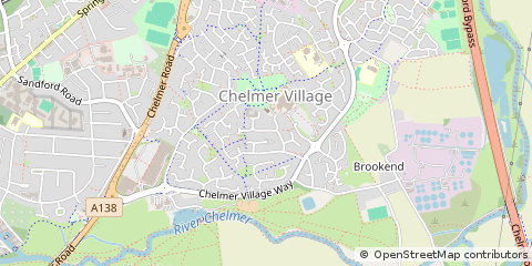 Map of Chelmsford, Essex