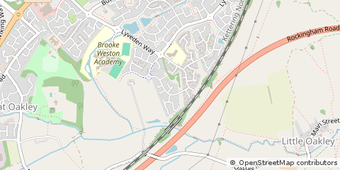 Map of Corby