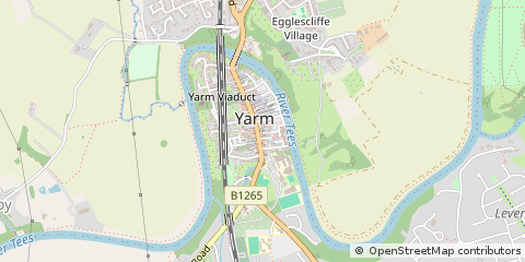 Map of Yarm, Cleveland