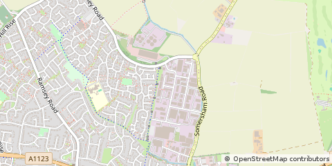 Map of ST. Ives, Cambridgeshire