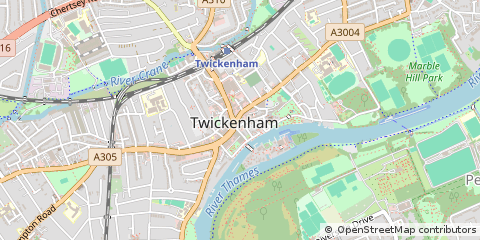 Map of Twickenham