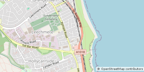 Map of Sunderland