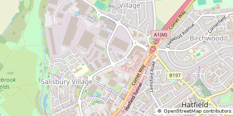 Map of Hatfield