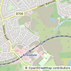 Map of Bathgate, West Lothian