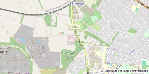 Map of Maidstone, Kent