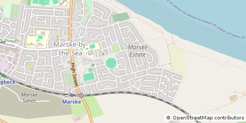 Map of Redcar, Cleveland