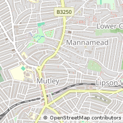 Map of Plymouth, Devon