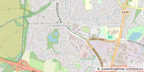 Map of Poole, Dorset