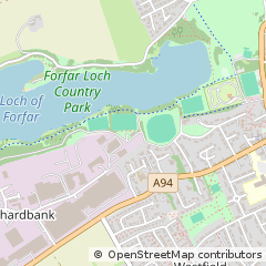 Map of Forfar, Angus