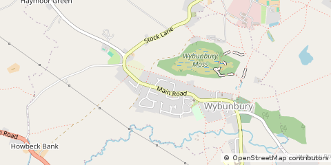 Map of Nantwich, Cheshire