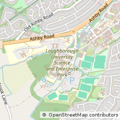 Map of Loughborough, Leicestershire