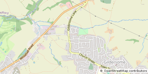 Map of Leeds, West Yorkshire