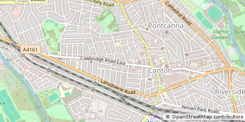 Map of Cardiff