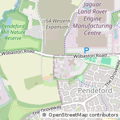 Map of Wolverhampton, West Midlands