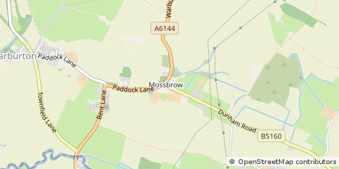 Map of Lymm, Cheshire