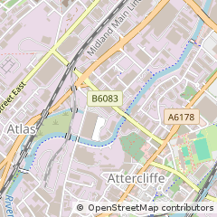 Map of Sheffield