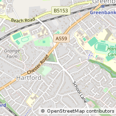 Map of Northwich, Cheshire