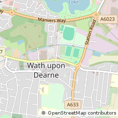Map of Rotherham, South Yorkshire