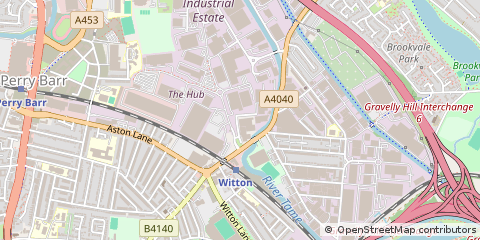 Map of Birmingham, West Midlands