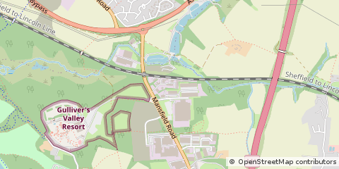 Map of Sheffield, South Yorkshire