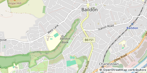 Map of West Yorkshire