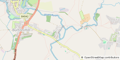 Map of Malmesbury, Wiltshire