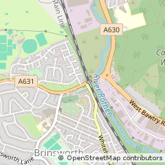 Map of Rotherham