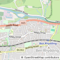 Map of Ilkley, West Yorkshire