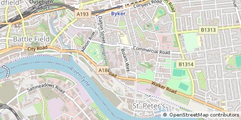 Map of Newcastle Upon Tyne