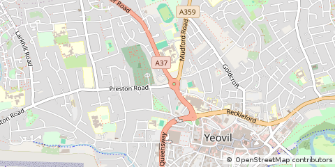 Map of Yeovil, Somerset