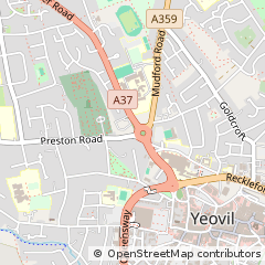 Map of Yeovil, Somerset