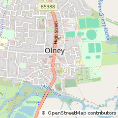 Map of Olney, Buckinghamshire