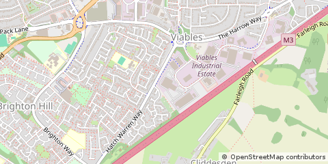 Map of Basingstoke