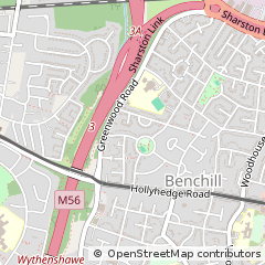 Map of Manchester, Lancashire