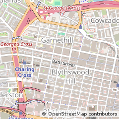 Map of Glasgow, Lanarkshire