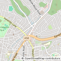 Map of Leeds, Yorkshire