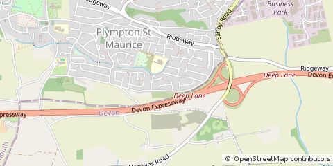 Map of Plymouth, Devon