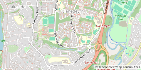 Map of Cardiff
