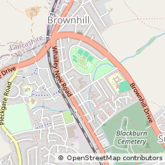 Map of Blackburn, Lancashire