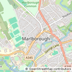 Map of Marlborough, Wiltshire