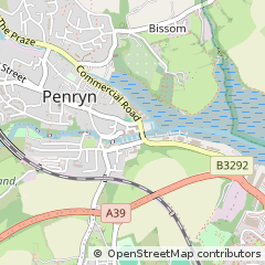 Map of Penryn, Cornwall