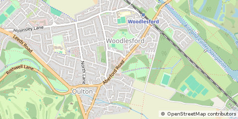 Map of Oulton Leeds, West Yorkshire